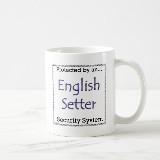 Englisch Setter Security System Tasse (Rechts)