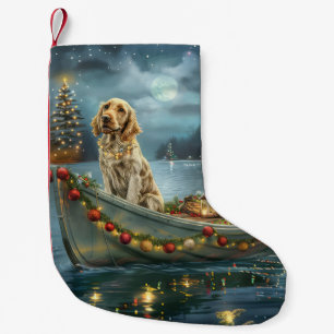 Englisch Setter Weihnachtsfestreise Kleiner Weihnachtsstrumpf