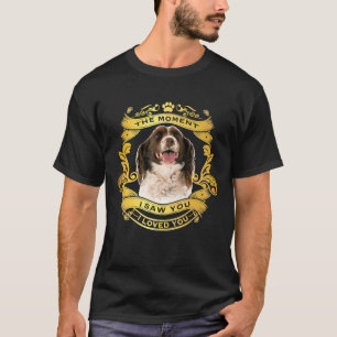 Englisch Springer Spaniel Hund in dem Moment, in d T-Shirt