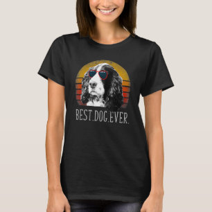 Englisch Springer Spanisch Bester Hund je Vater D T-Shirt