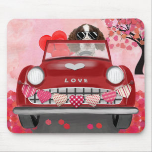 Englisch Springer Spanisch Car Hört Valentins Mousepad