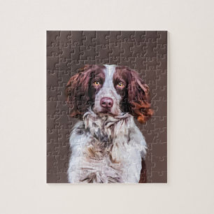 Englisch Springer Spanisch Dog Oil Painting Portra Puzzle