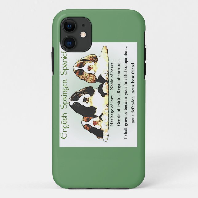 Englisch Springer Spanisch Kulturerbe der Liebe Case-Mate iPhone Hülle (Rückseite)