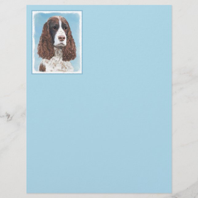 Englisch Springer Spanisch Malerei Original Dog Ar (Vorderseite)
