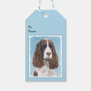 Englisch Springer Spanisch Malerei Original Dog Ar Geschenkanhänger