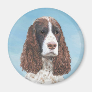 Englisch Springer Spanisch Malerei Original Dog Ar Magnet