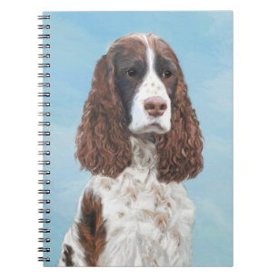 Englisch Springer Spanisch Malerei Original Dog Ar Notizblock