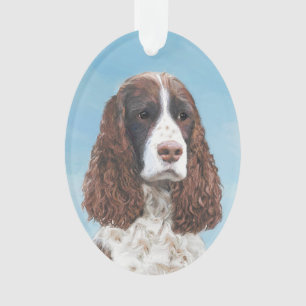 Englisch Springer Spanisch Malerei Original Dog Ar Ornament