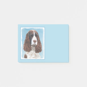 Englisch Springer Spanisch Malerei Original Dog Ar Post-it Klebezettel