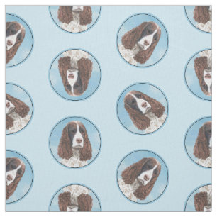 Englisch Springer Spanisch Malerei Original Dog Ar Stoff