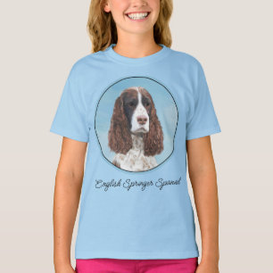 Englisch Springer Spanisch Malerei Original Dog Ar T-Shirt
