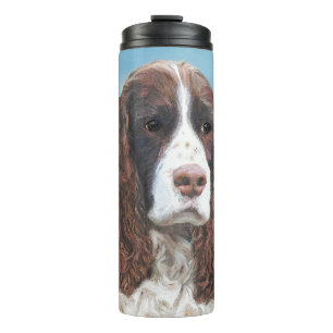 Englisch Springer Spanisch Malerei Original Dog Ar Thermosbecher