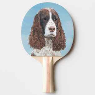 Englisch Springer Spanisch Malerei Original Dog Ar Tischtennis Schläger