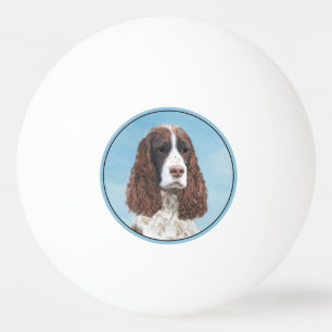 Englisch Springer Spanisch Malerei Original Dog Ar Tischtennisball