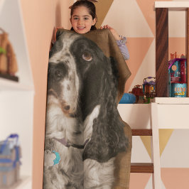 Englisch Springer Spanisch Pet Foto Fleecedecke