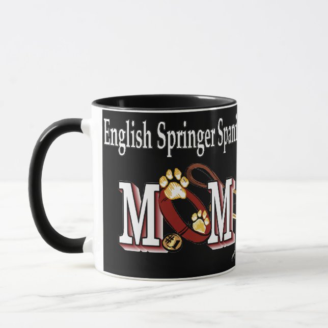 Englisch Springer Spanische Mama Geschenke Tasse (Links)