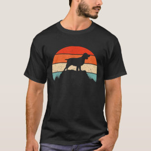 Englisch Springer Warrier Dog Retro Sunset for Wom T-Shirt