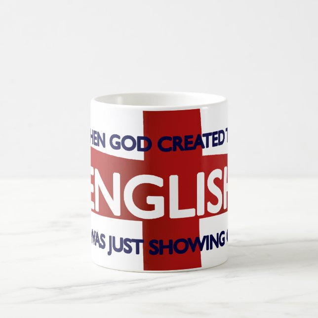 Englisch-St George Tagesgott hergestellt Kaffeetasse (Mittel)