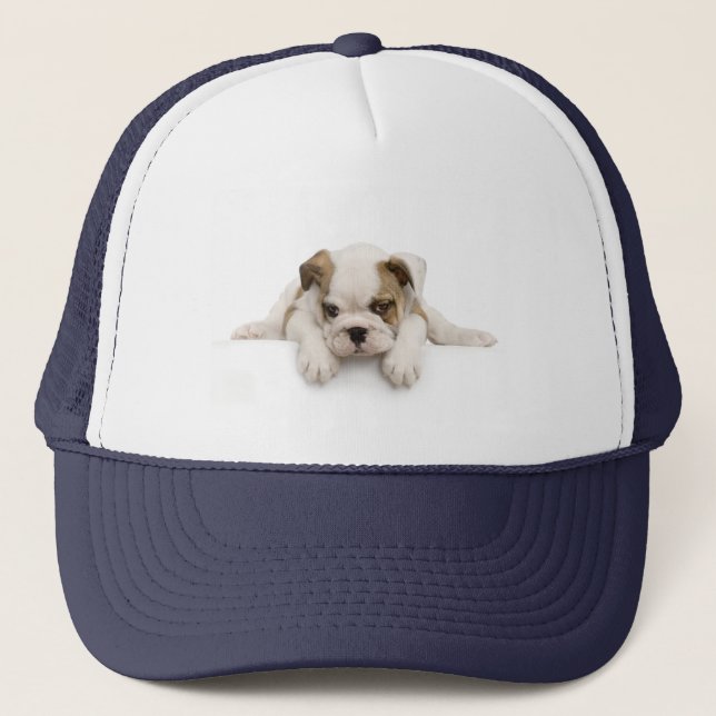Englisch-Stier-Hundehut Truckerkappe (Vorderseite)
