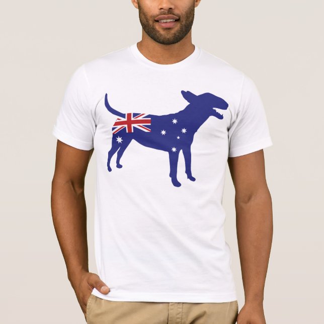 Englisch-Stier-Terrier/australisches T-Shirt (Vorderseite)