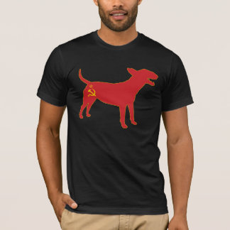 Englisch-Stier-Terrier/kommunistisches T-Shirt