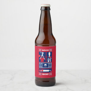Englisch Test Cricket The Ashes Bierflaschenetikett