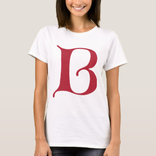 Englisch text Gothic Monogram Letter B T-Shirt