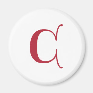 Englisch text Gothic Monogram Letter C Magnet