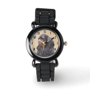 Englisch Toy Spanisch Malerei Original Animal Art Armbanduhr