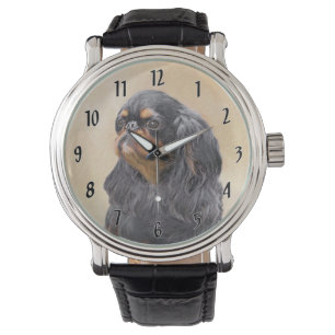 Englisch Toy Spanisch Malerei Original Animal Art Armbanduhr