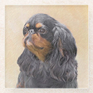 Englisch Toy Spanisch Malerei Original Animal Art Glasuntersetzer