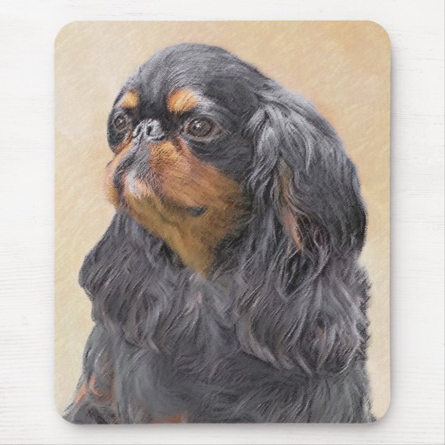 Englisch Toy Spanisch Malerei Original Animal Art Mousepad (Vorne)