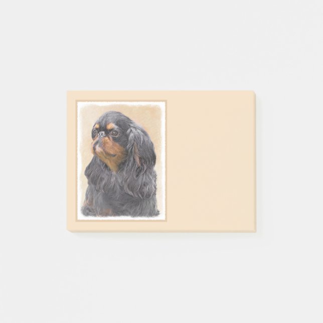 Englisch Toy Spanisch Malerei Original Animal Art Post-it Klebezettel (Vorderseite)
