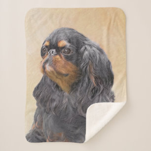 Englisch Toy Spanisch Malerei Original Animal Art Sherpadecke