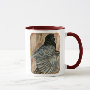 Englisch Trumpeter Pigeon: 1980 Andalusien Tasse