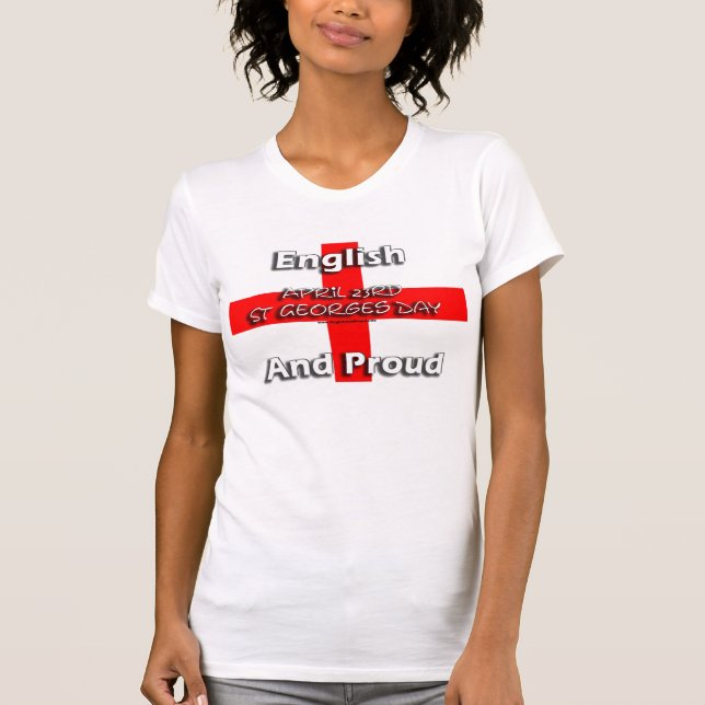 Englisch und stolz - Damen-T - Shirt (Vorderseite)
