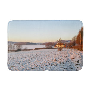 Englisch Winter Sunset - Personalisiert Badematte