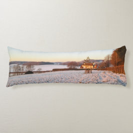 Englisch Winter Sunset - Personalisiert Seitenschläferkissen