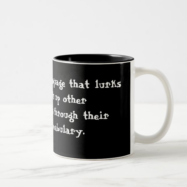 Englisch Zweifarbige Tasse (Rechts)