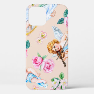 Englische Blumenmuster: Vintage-Cupid-Muster Case-Mate iPhone Hülle