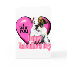 Englische Bulldog-Valentinstag-Geschenke