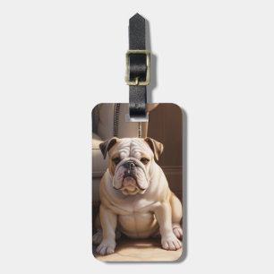 Englische Bulldogge-Gepäckanhänger Gepäckanhänger