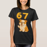 Englische Bulldogge Hund Lustig 67 Meme Six Seven