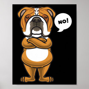 Englische Bulldogge Hund Poster