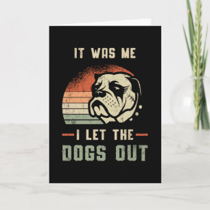 Englische Bulldogge Ich Lasse Die Hunde Raus Vinta Karte