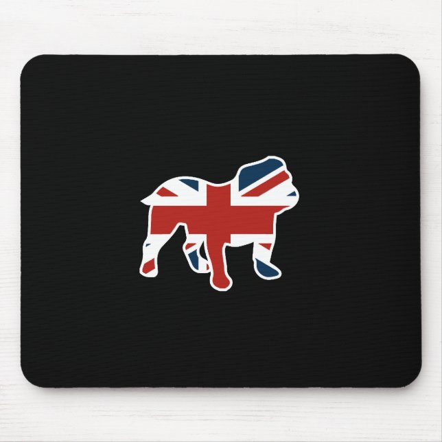 Englische Bulldogge in der Mousepad (Vorne)