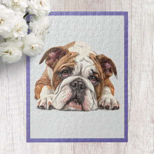 Englische Bulldogge-Jigsaw-Puzzle Puzzle