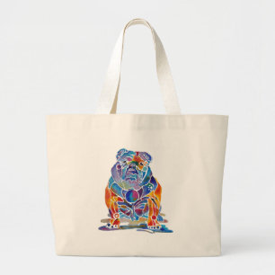 Englische Bulldogge Jumbo Stoffbeutel