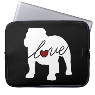 Englische Bulldogge Loveq Laptopschutzhülle