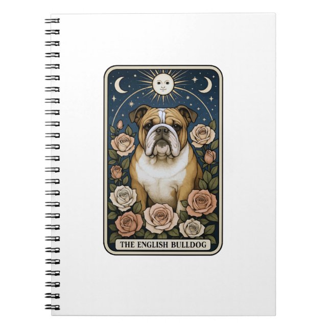 Englische Bulldogge Notizblock (Vorderseite)